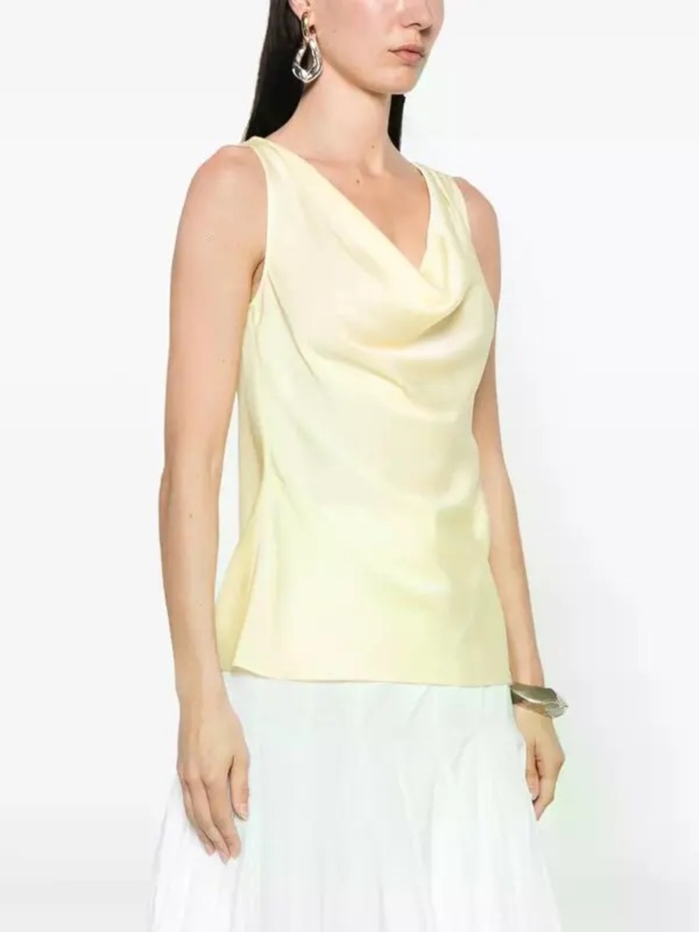 SIMKHAI Nubia Draped Top Yellow - size US 4